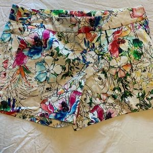 Brand new express flowered shorts size 2